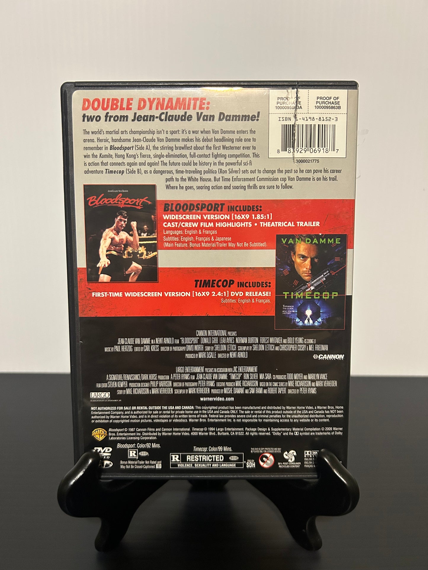 Van Damme Collection Bloodsport & Time Cop (Used)