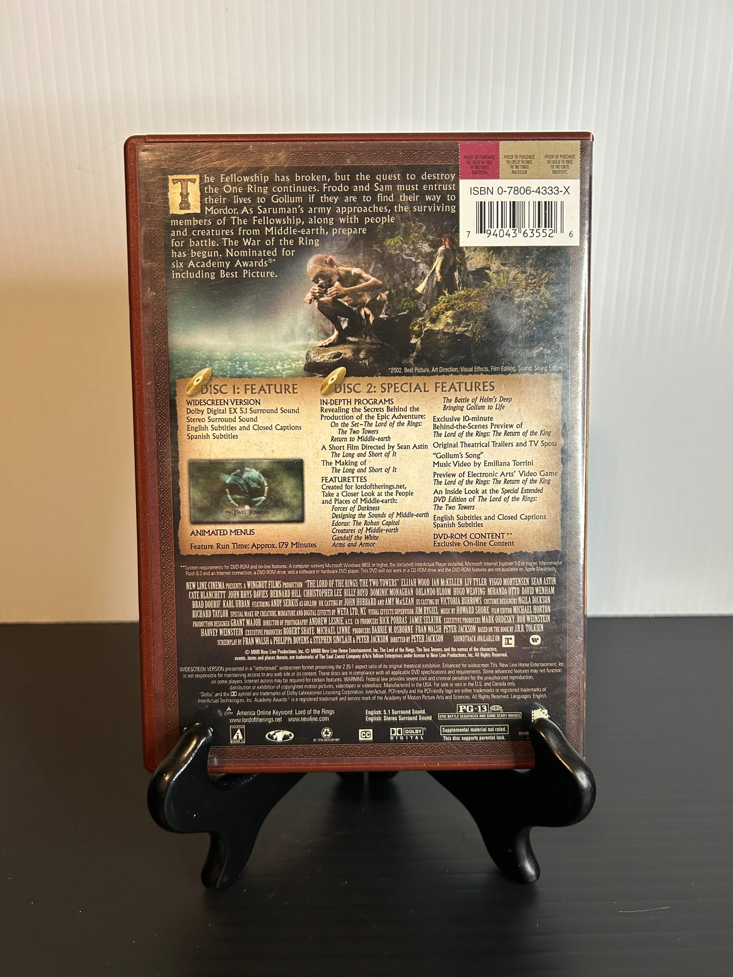 The Lord of the Rings The Two Towers Widescreen (Used)