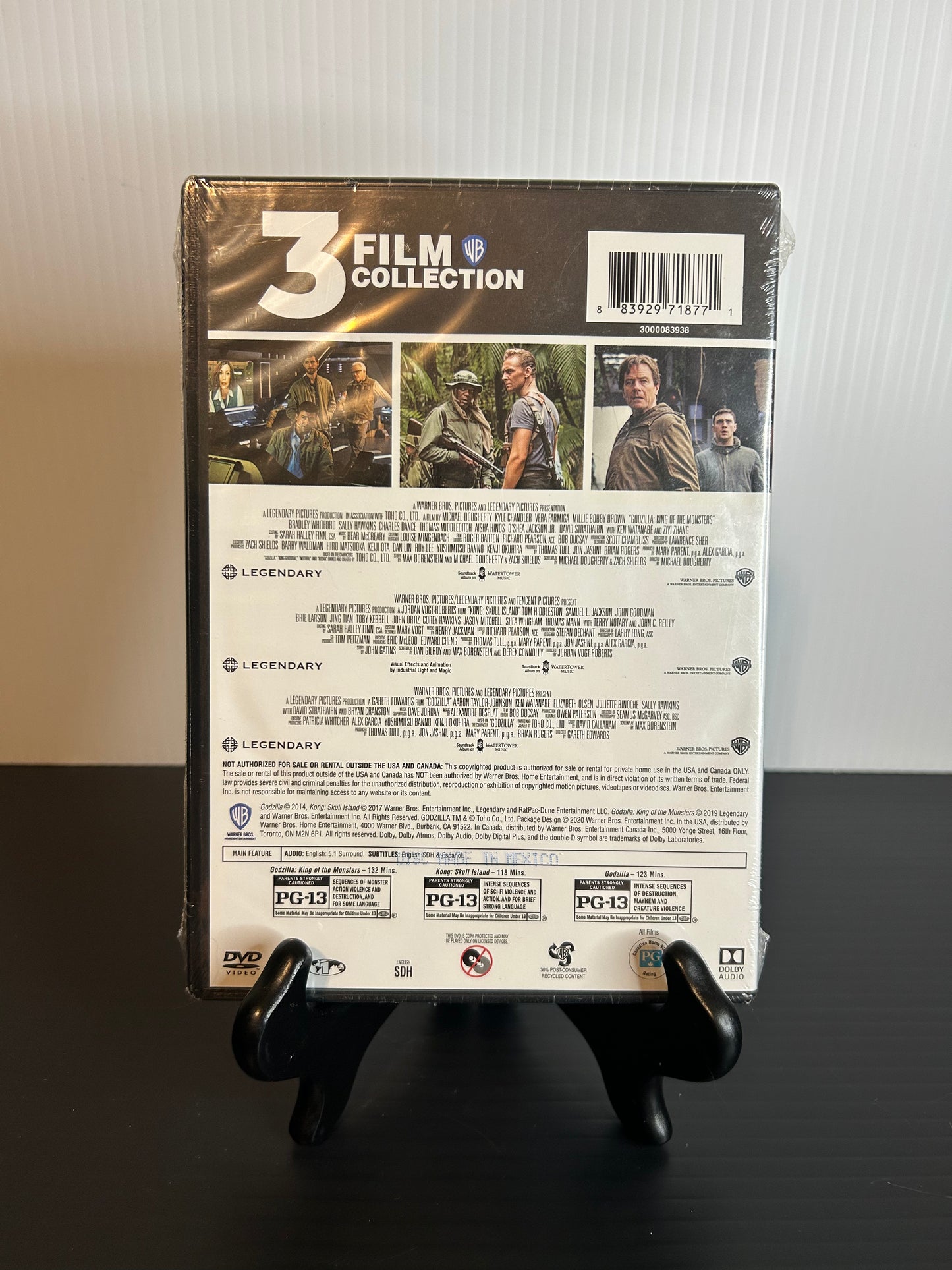Godzilla and King Kong 3 Film Collection (New)